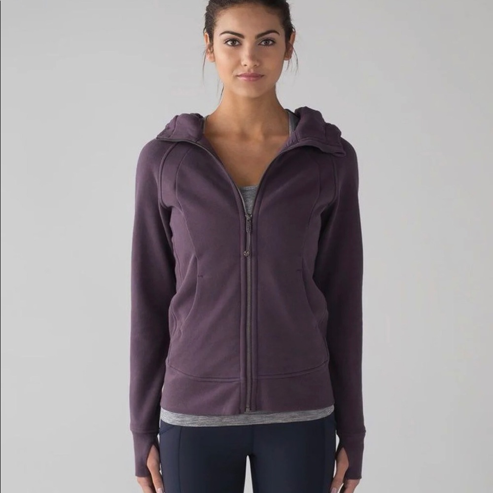 Lululemon black currant scuba hoodie